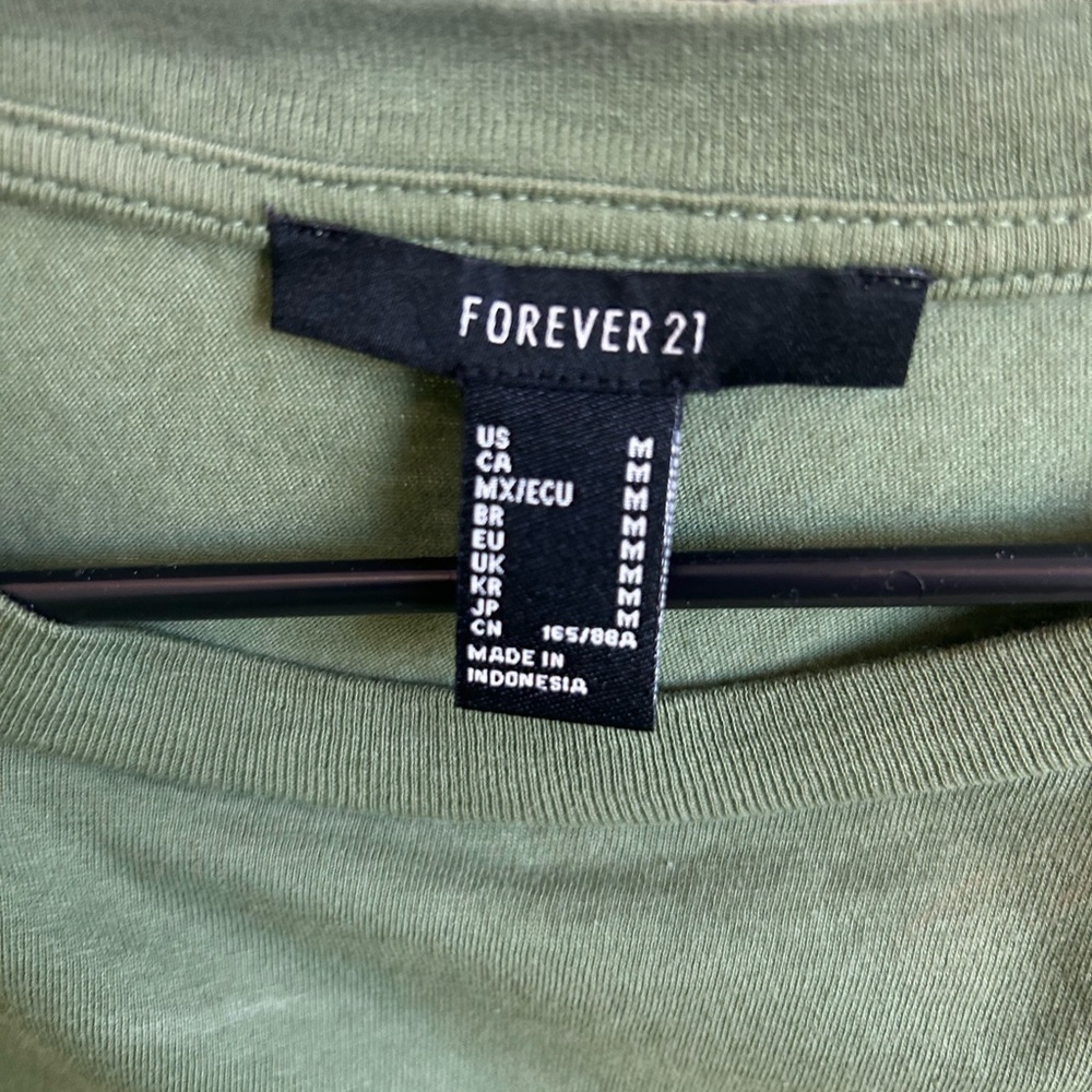 Forever 21 Green T-Shirt